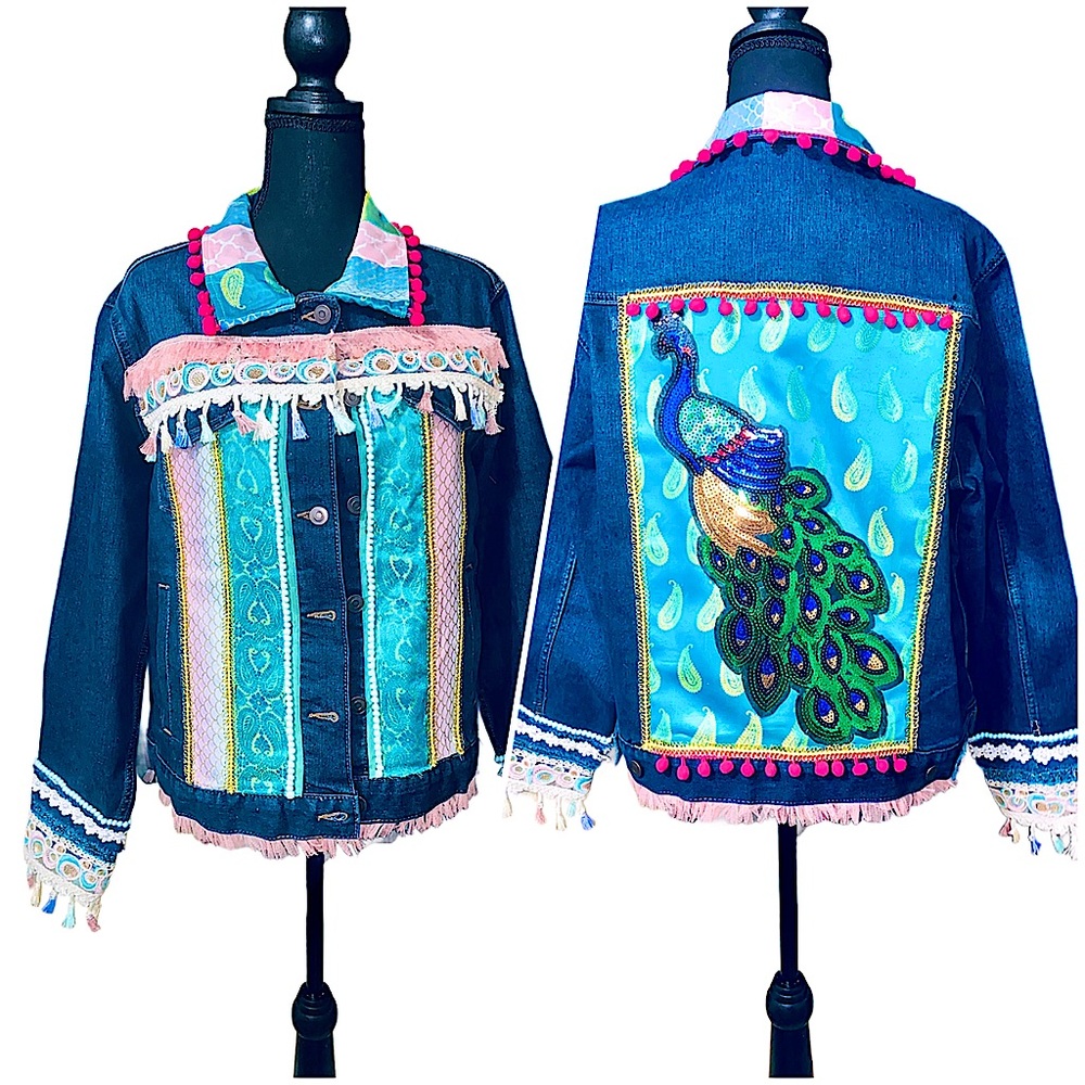 Custom Embellished Denim Jacket